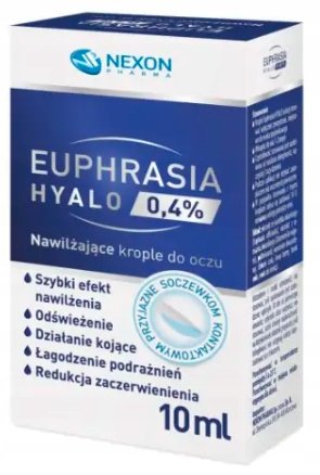 Euphrasia Hyalo 0,4% Krople Do Oczu, Nexon, 10 Ml
