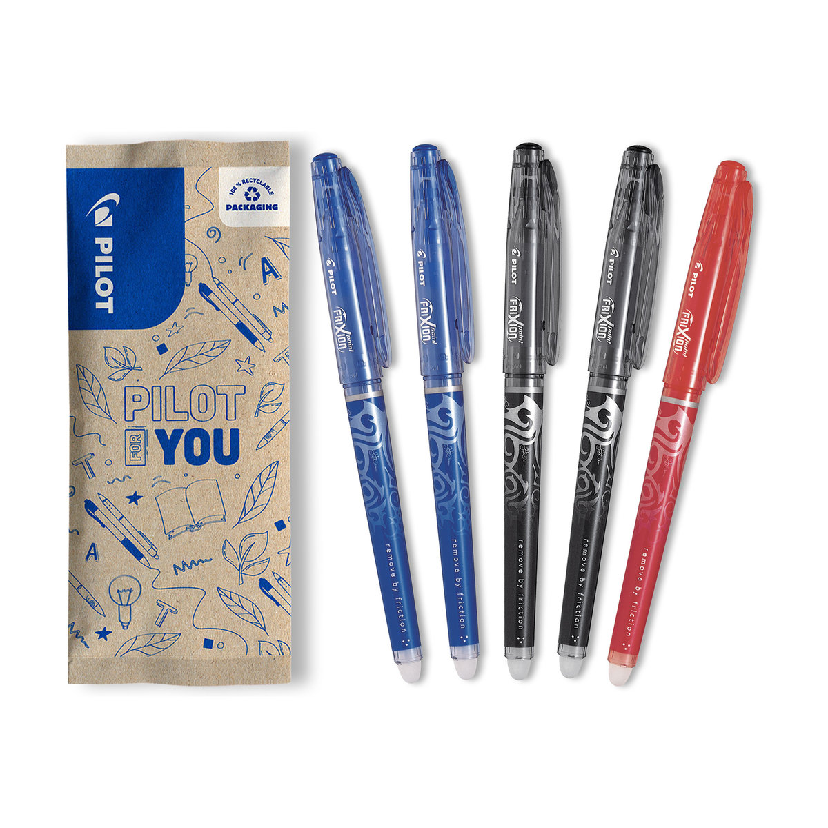 Zestaw 5x PILOT FRIXION Point 0,5, mix kolorów
