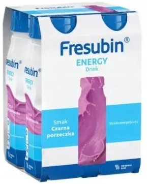 Fresubin Energy Drink o smaku czarnej porzeczki (nowe opakowanie), 4x200ml