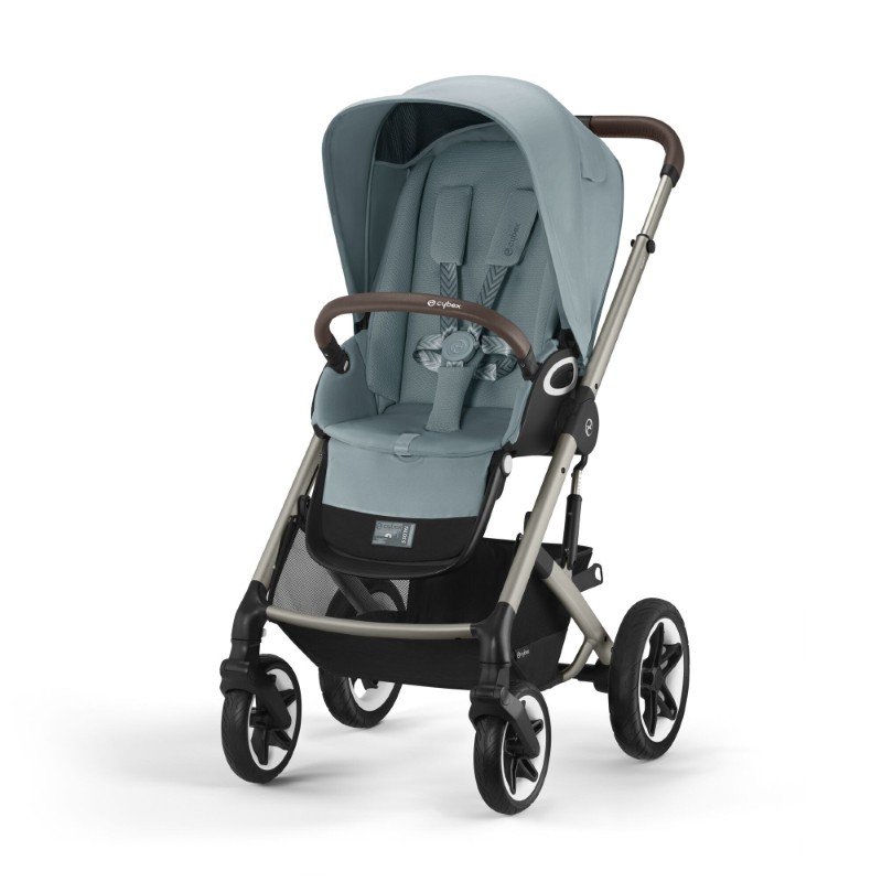 Cybex Talos S Lux New 2023 Wózek Spacerowy 0-22 Kg Sky Blue(Stelaż Taupe)