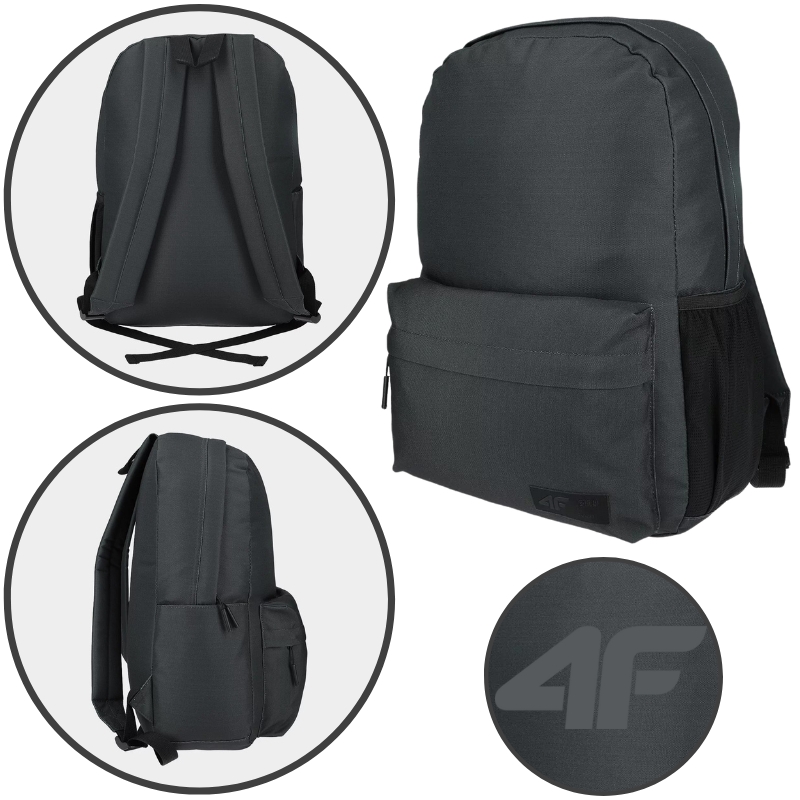 4F Plecak U083, Unisex Dorosły, Jeden rozmiar, Anthracite