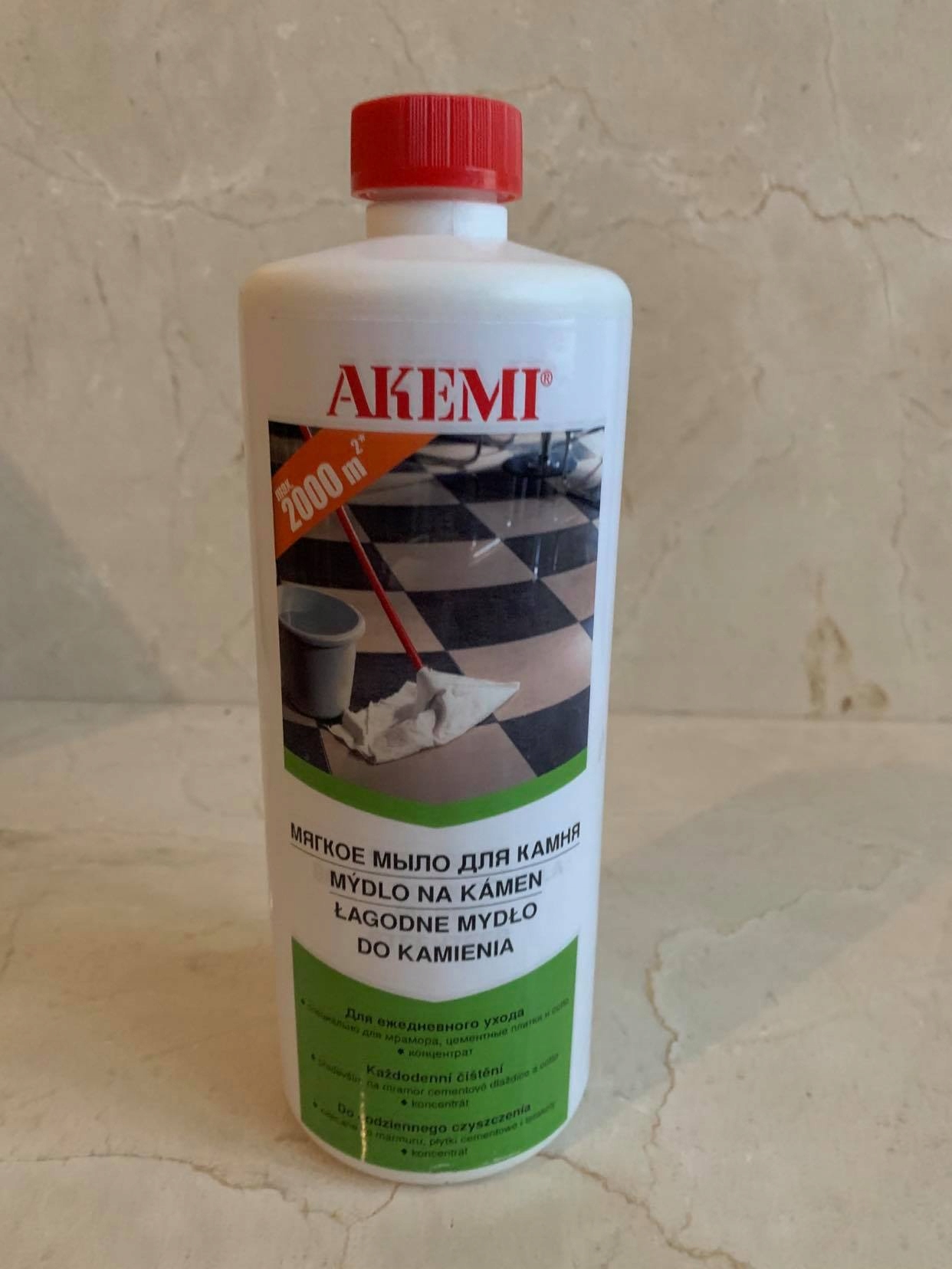 Akemi Łagodne mydło do kamienia mycie 1L