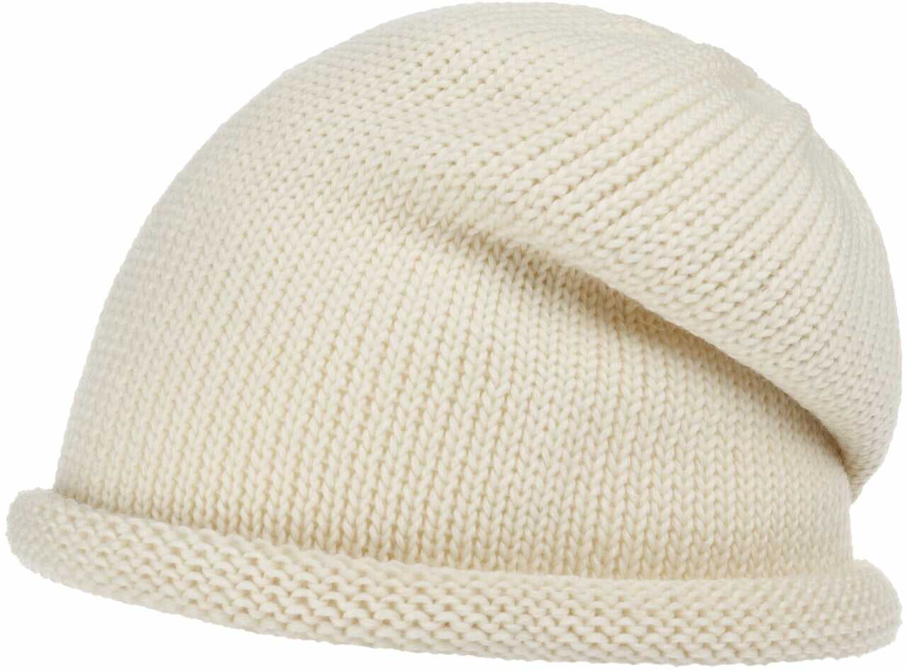 Czapka z Rolowanym Brzegiem by Lierys, kremowobiały, One Size