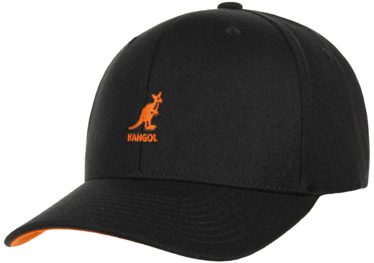 Czapka Wool Flexfit by Kangol, czarno-pomarańczowy, XXL (62-63 cm)