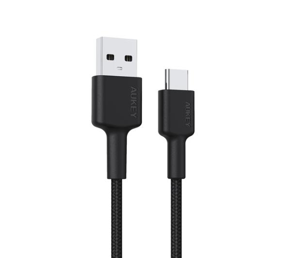 Aukey USB-A - USB-C QC 0,9 m (czarny)