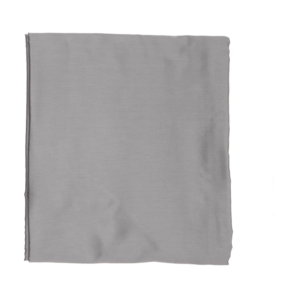 Ciemnoszare prześcieradło z satyny bawełnianej z gumką 140x200 cm – Mijolnir