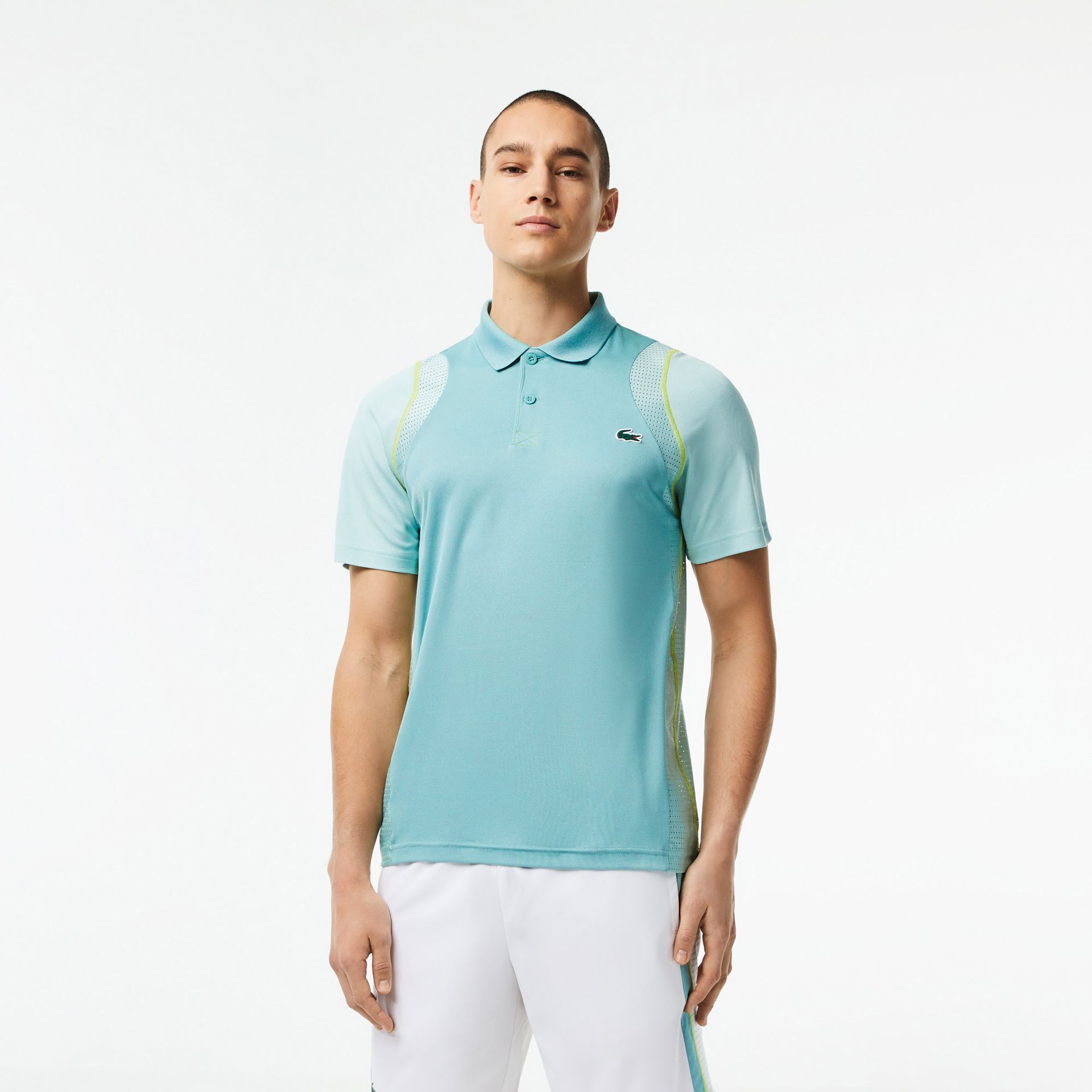 Lacoste męska tenisowa koszulka polo z poliestru z recyklingu