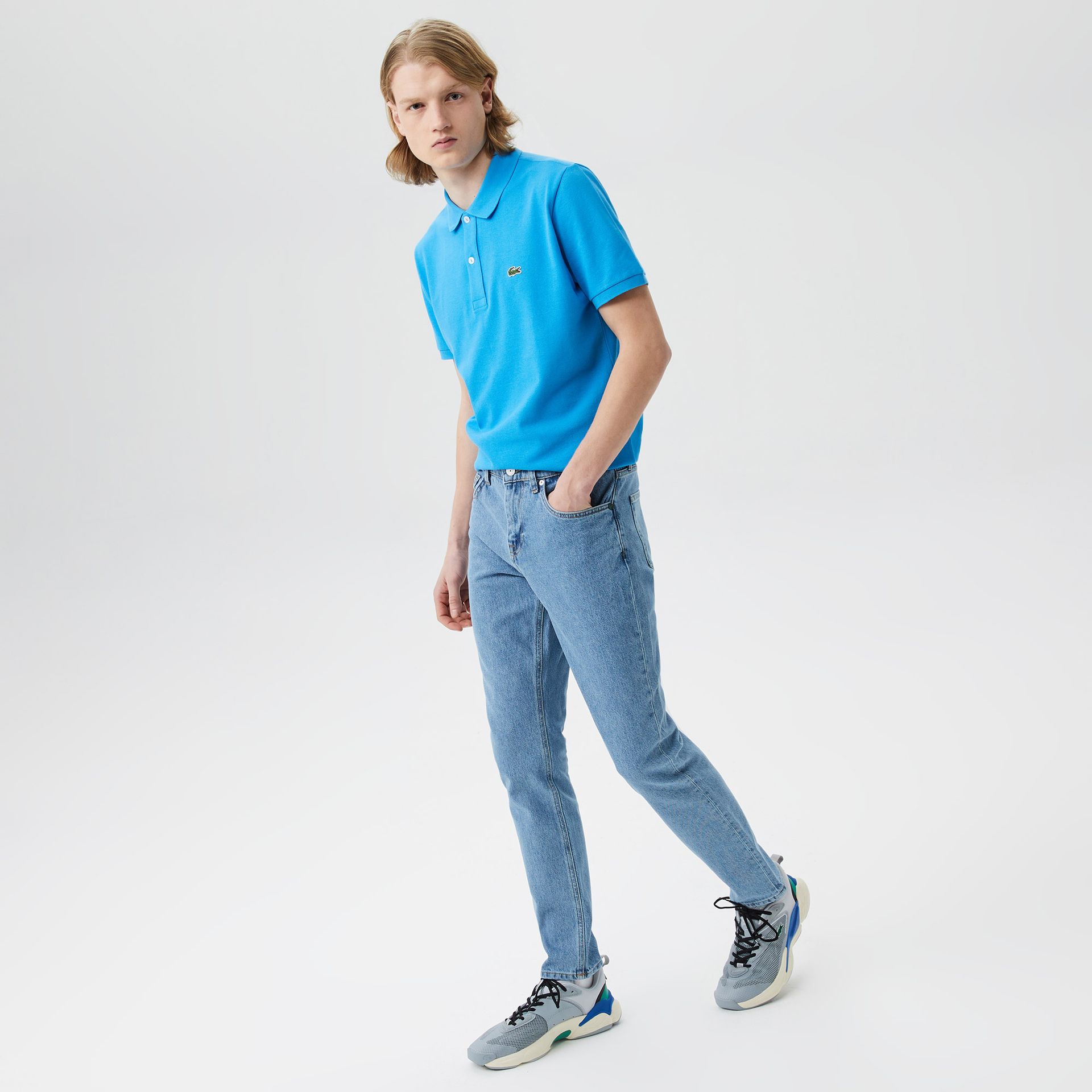 Lacoste Męskie jeansy ze streczu Slim Fit