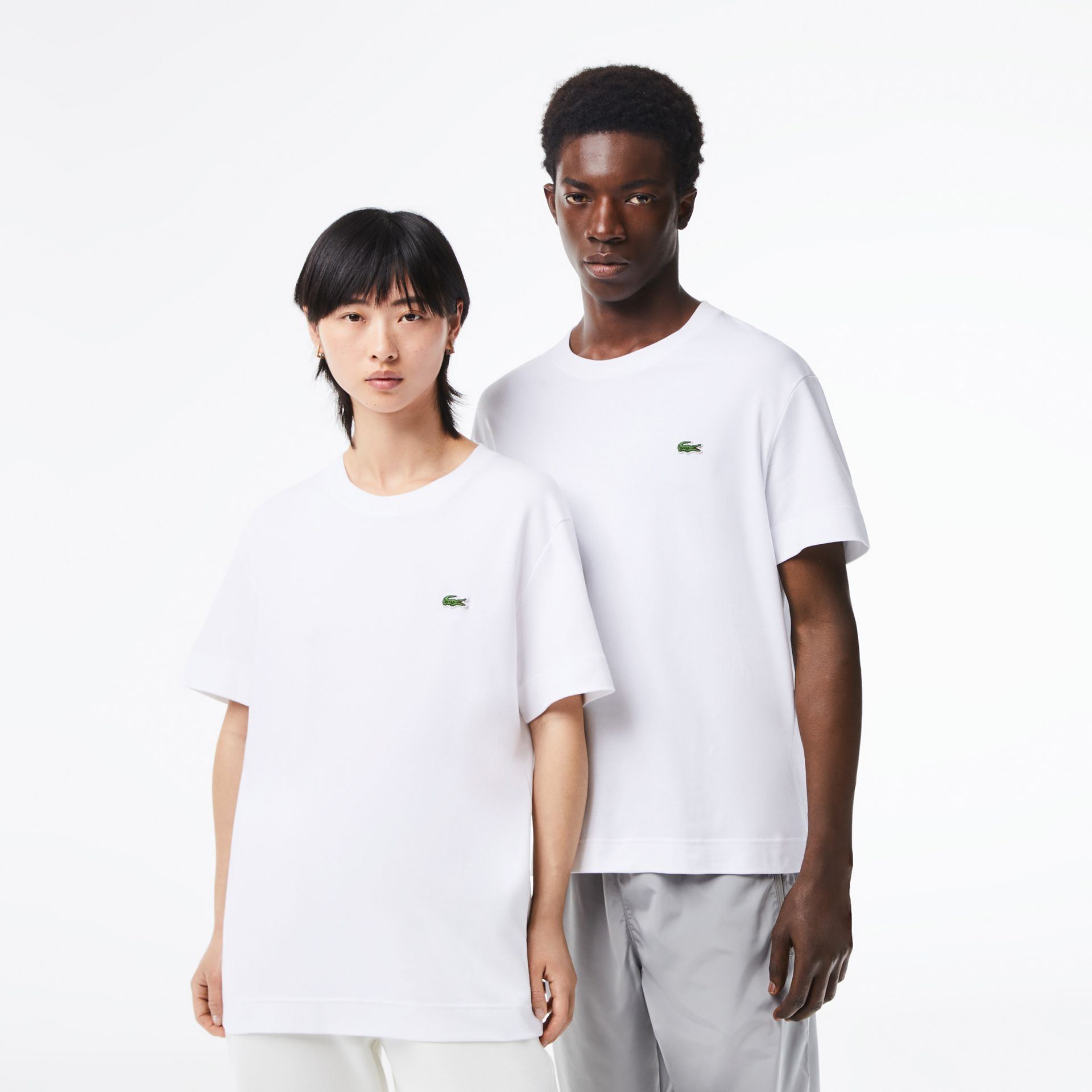Lacoste T-shirt unisex z okrągłym dekoltem z bawełny organicznej