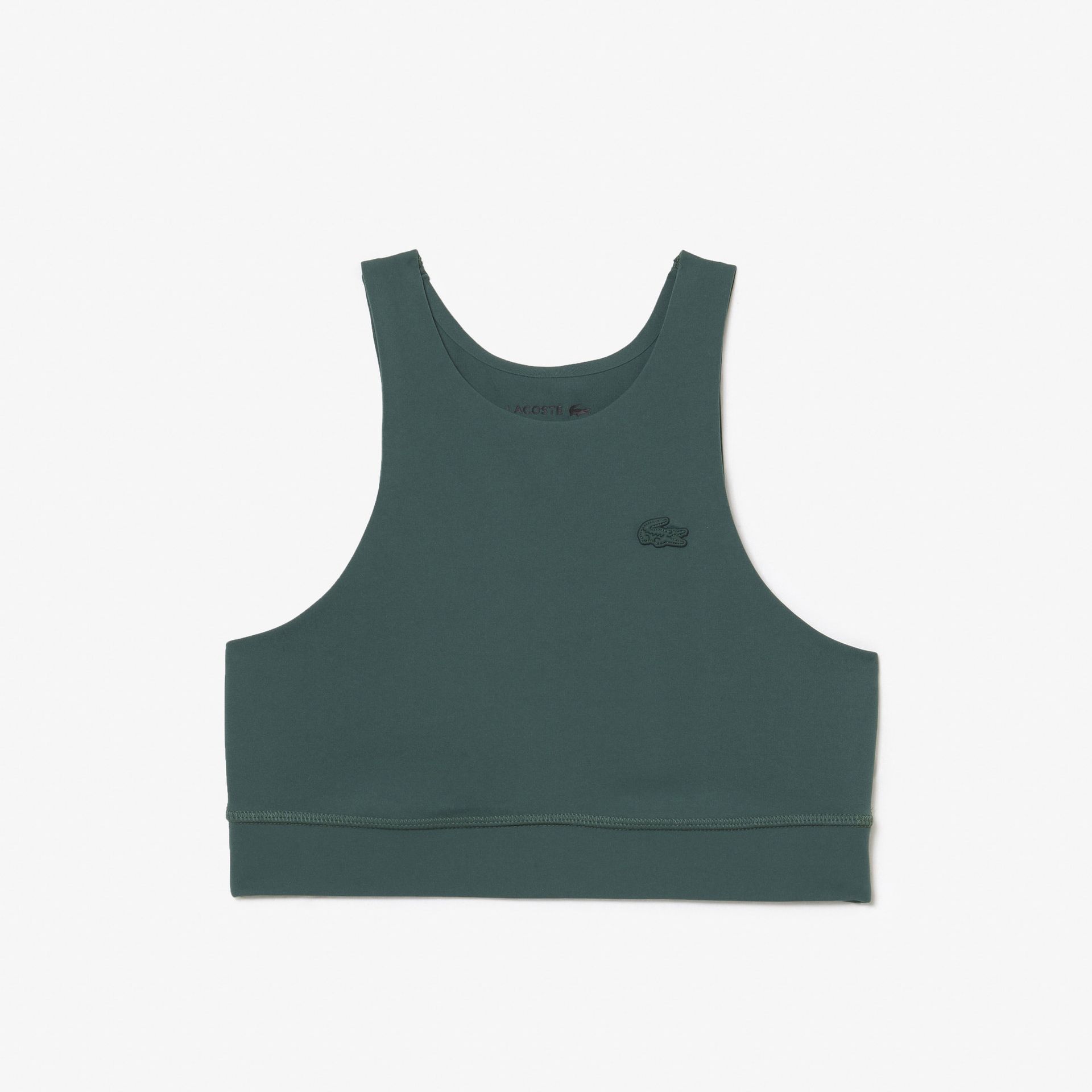 Lacoste damski bezszwowy stanik sportowy z przeszyciami