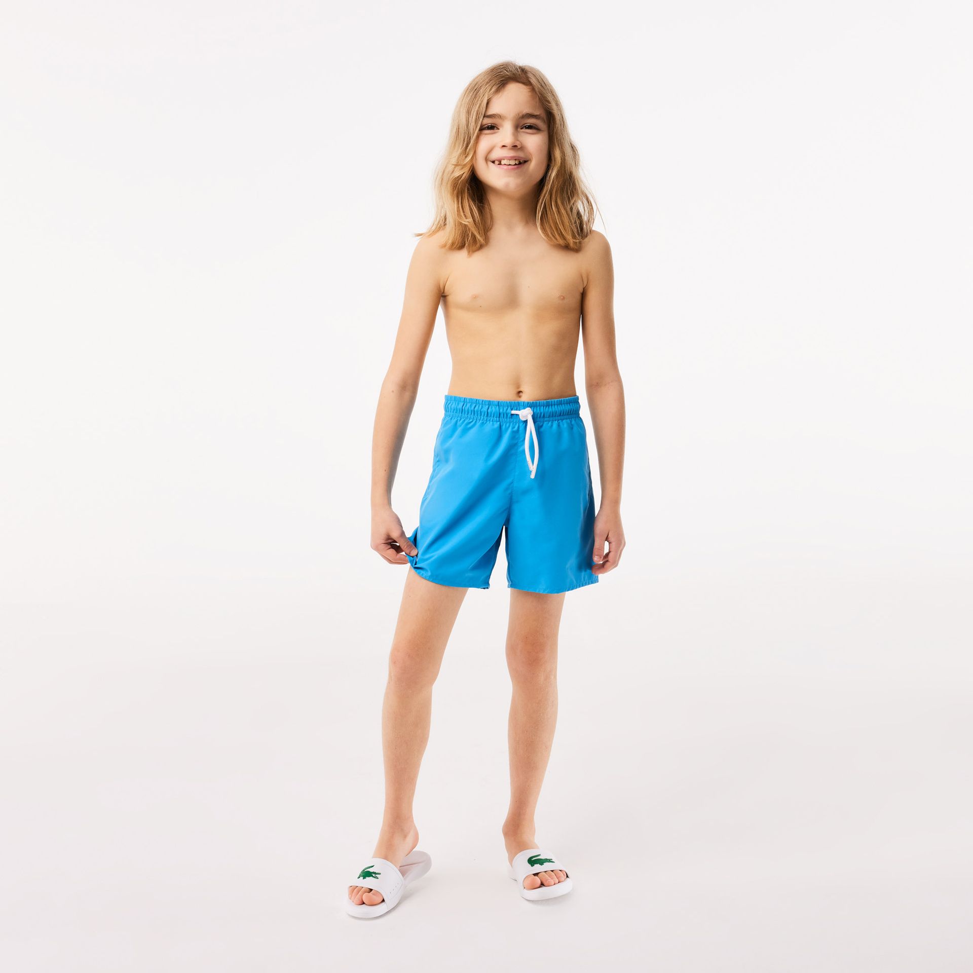 Фото - Плавки / купальник Lacoste chłopięce jednokolorowe szorty kąpielowe z technologią quick dry 