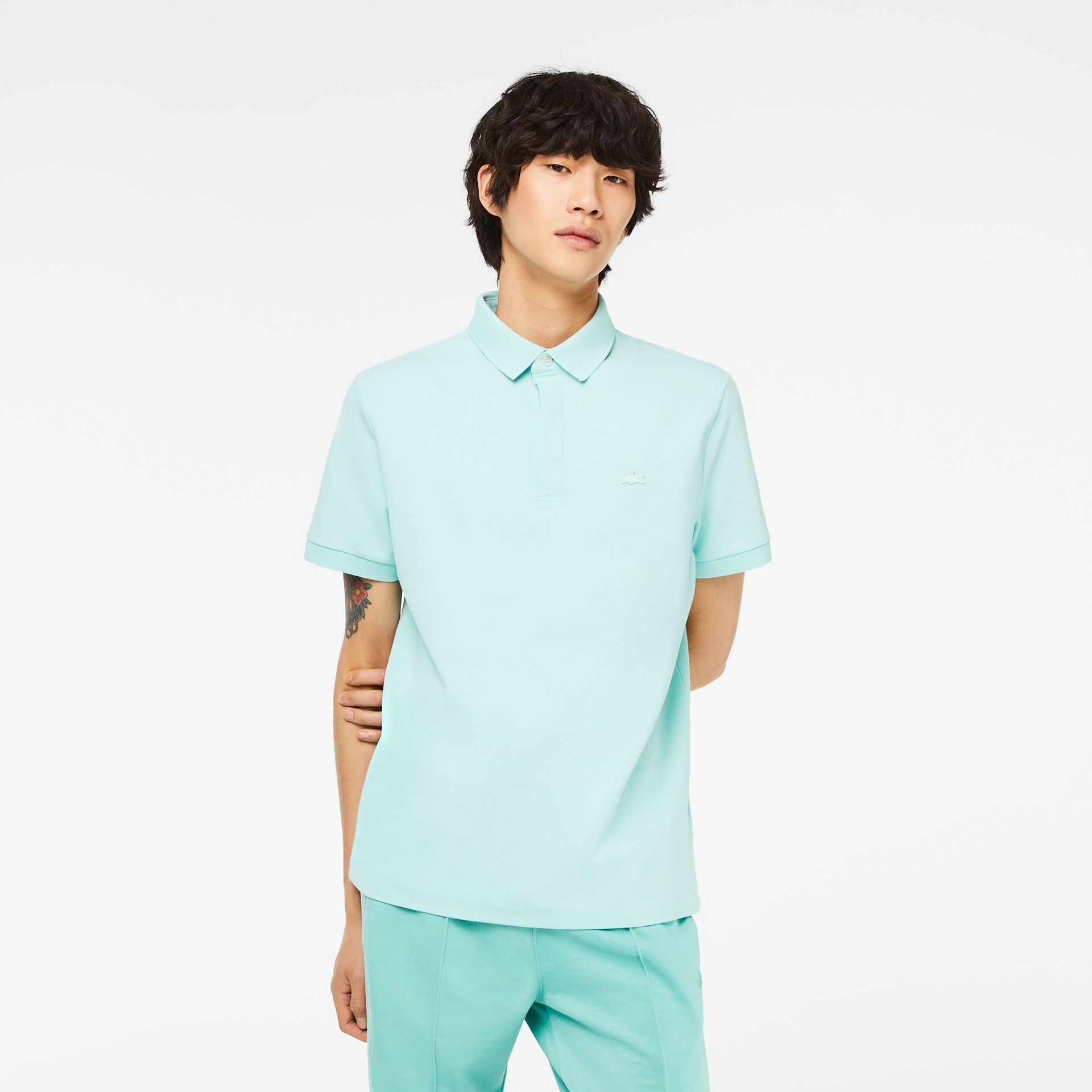 Lacoste męska koszulka polo z elastycznej piki bawełnianej Paris Regular Fit