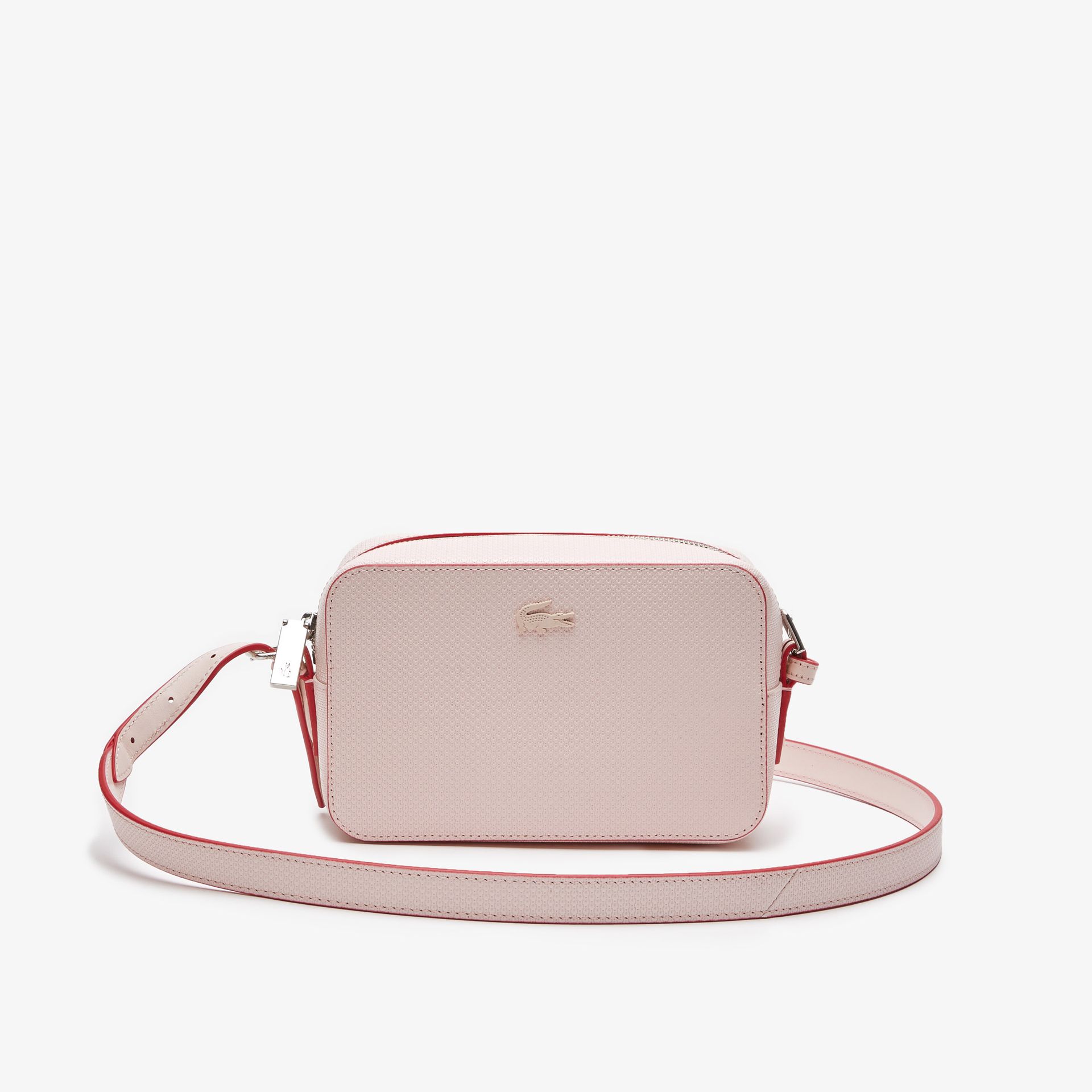 Lacoste unisex mała torebka na ramię ze skóry o teksturze piki Chantaco