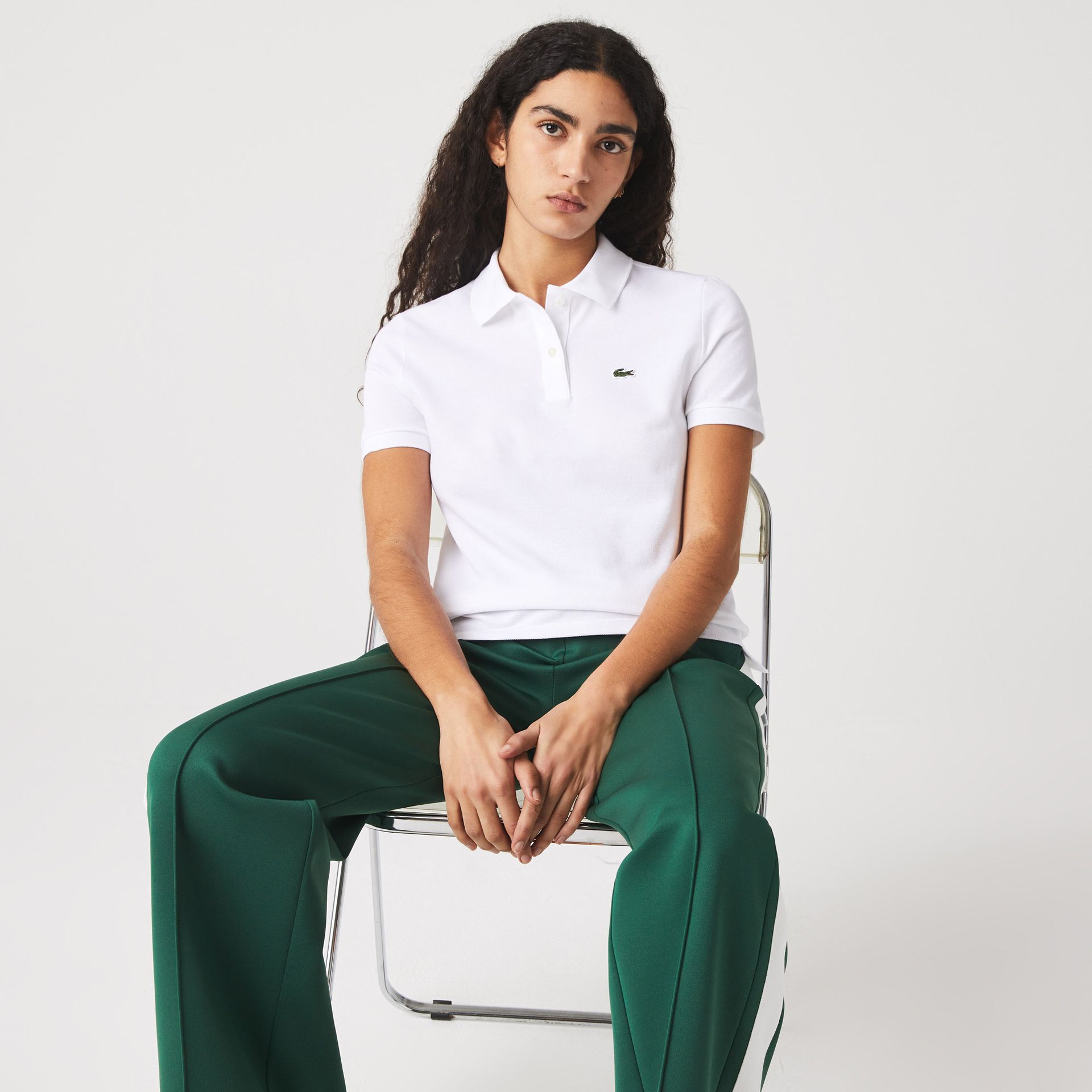 Lacoste Damska Klasyczna Koszulka Polo Classic Fit Z Miękkiej Drobnej Piki Bawełnianej