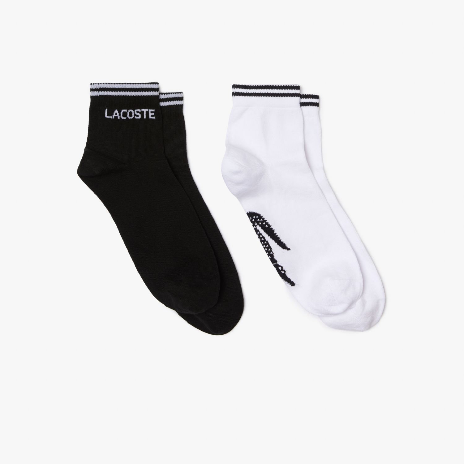 Lacoste unisex krótkie skarpetki bawełniane SPORT 2-pak