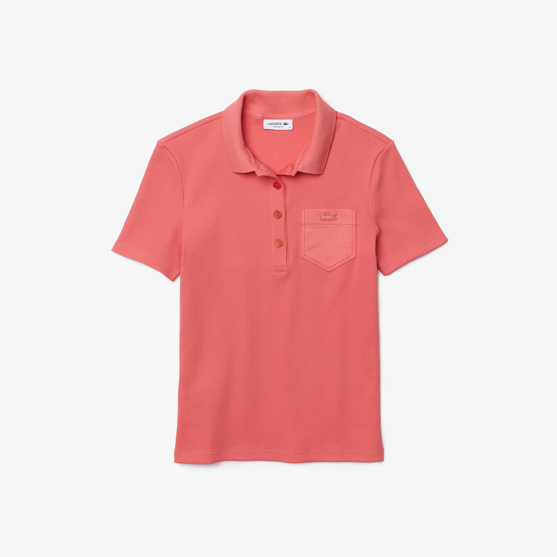 Lacoste Damska koszulka polo Slim Fit z bawełny prążkowanej