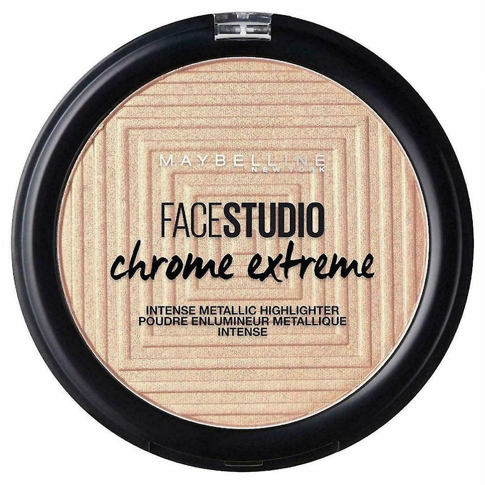 Maybelline Maybelline Face Studio Chrome Extreme Intense Metallic Highlighter Metaliczny Rozświetlacz Do Twarzy 300 Sandstone Shimmer 3600531524180
