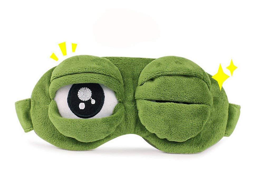 El Contente Sad Frog 3d Sleep Eye Mask wyściełane shade cover śpiący reszta śmieszne opaska na oczy
