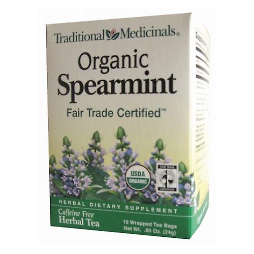 Traditional Medicinals Teas Tradycyjne leki Organiczna herbata miętowa, 16 torebek (opakowanie po 1)