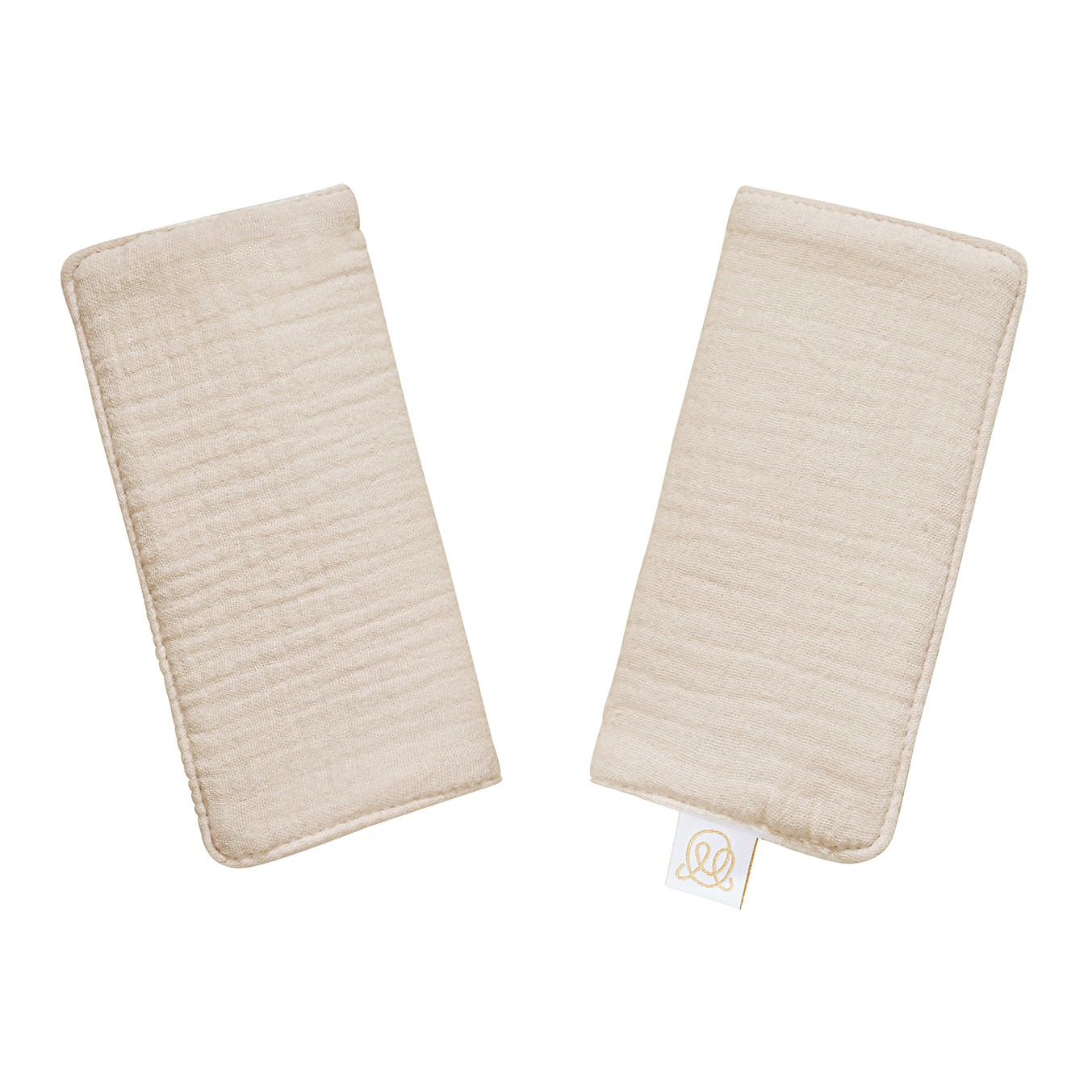 Ochraniacze muślinowe na pasy - beż