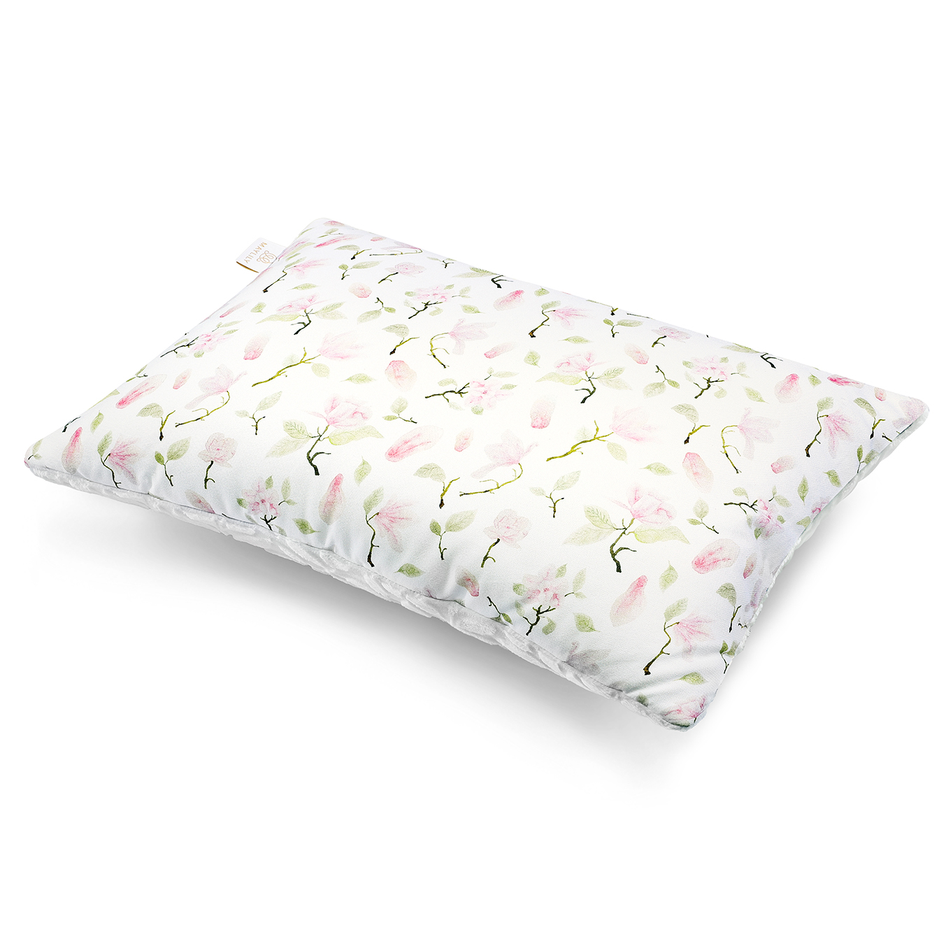 Puszysta poduszka bambusowa Luxe - Rozkwitajki - white