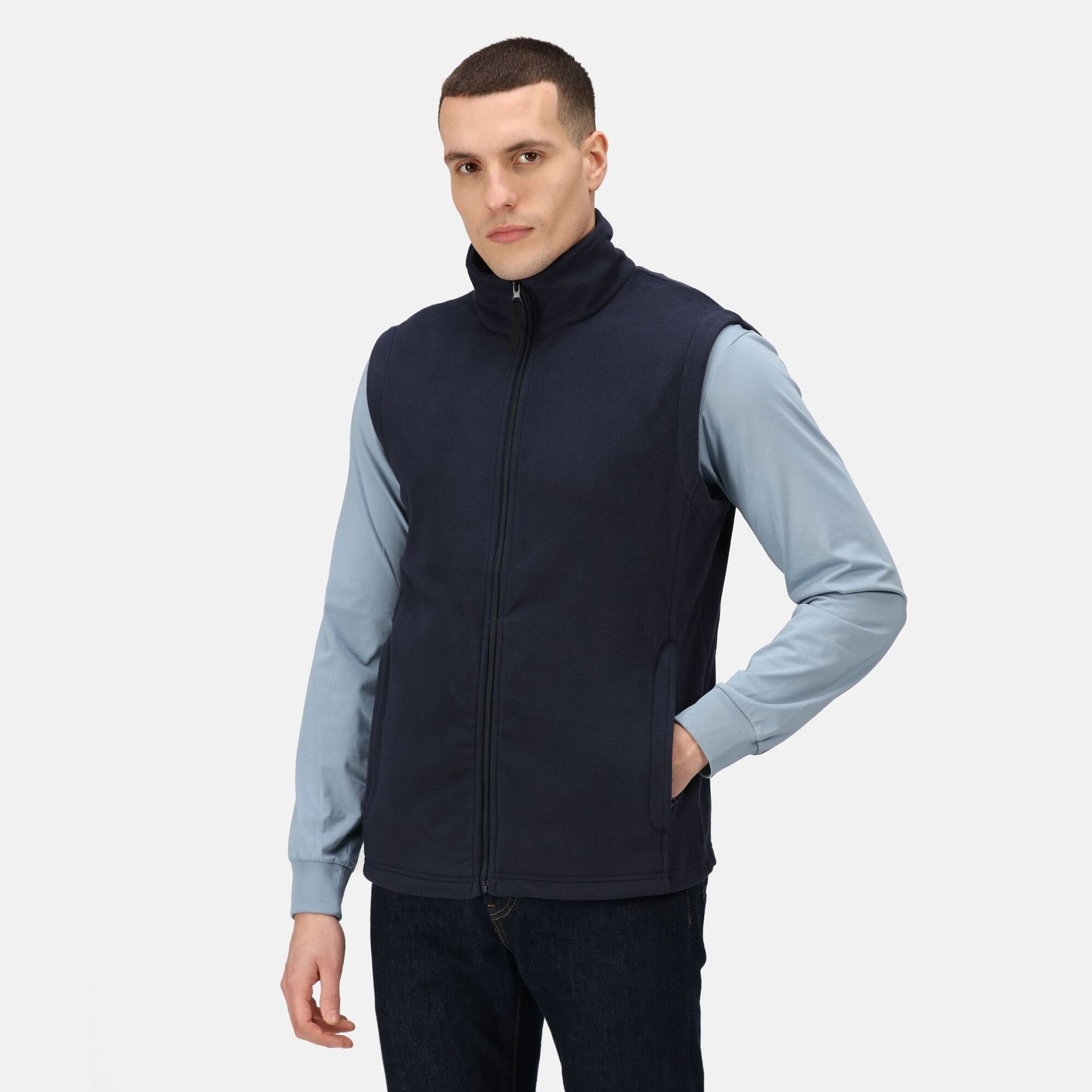 Regatta Professional Męska Kamizelka Polarowa Micro Granatowy, Rozmiar: Xxxl