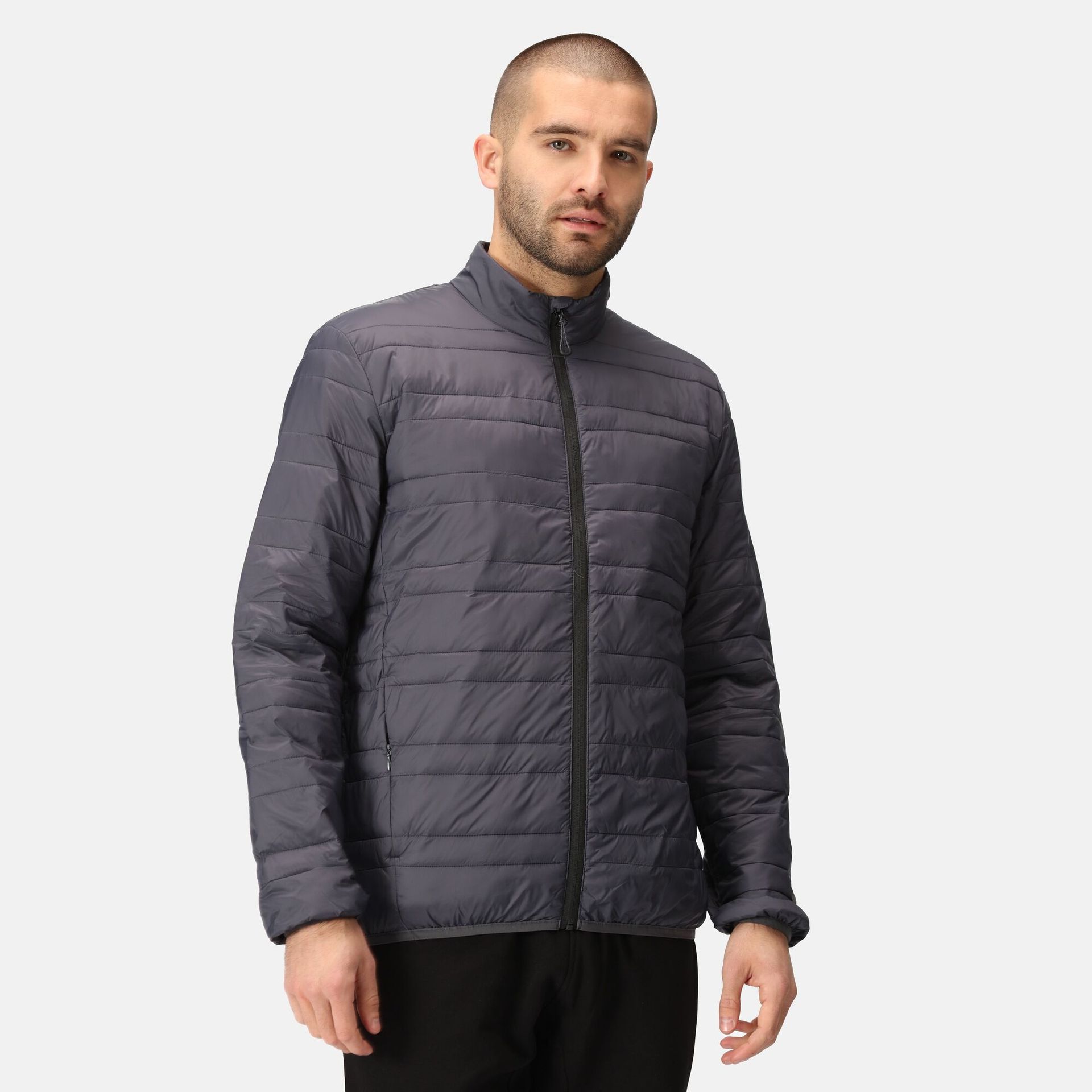 Regatta Professional Męska Kurtka Ocieplana Firedown Szaro-czarny, Rozmiar: Xxxl