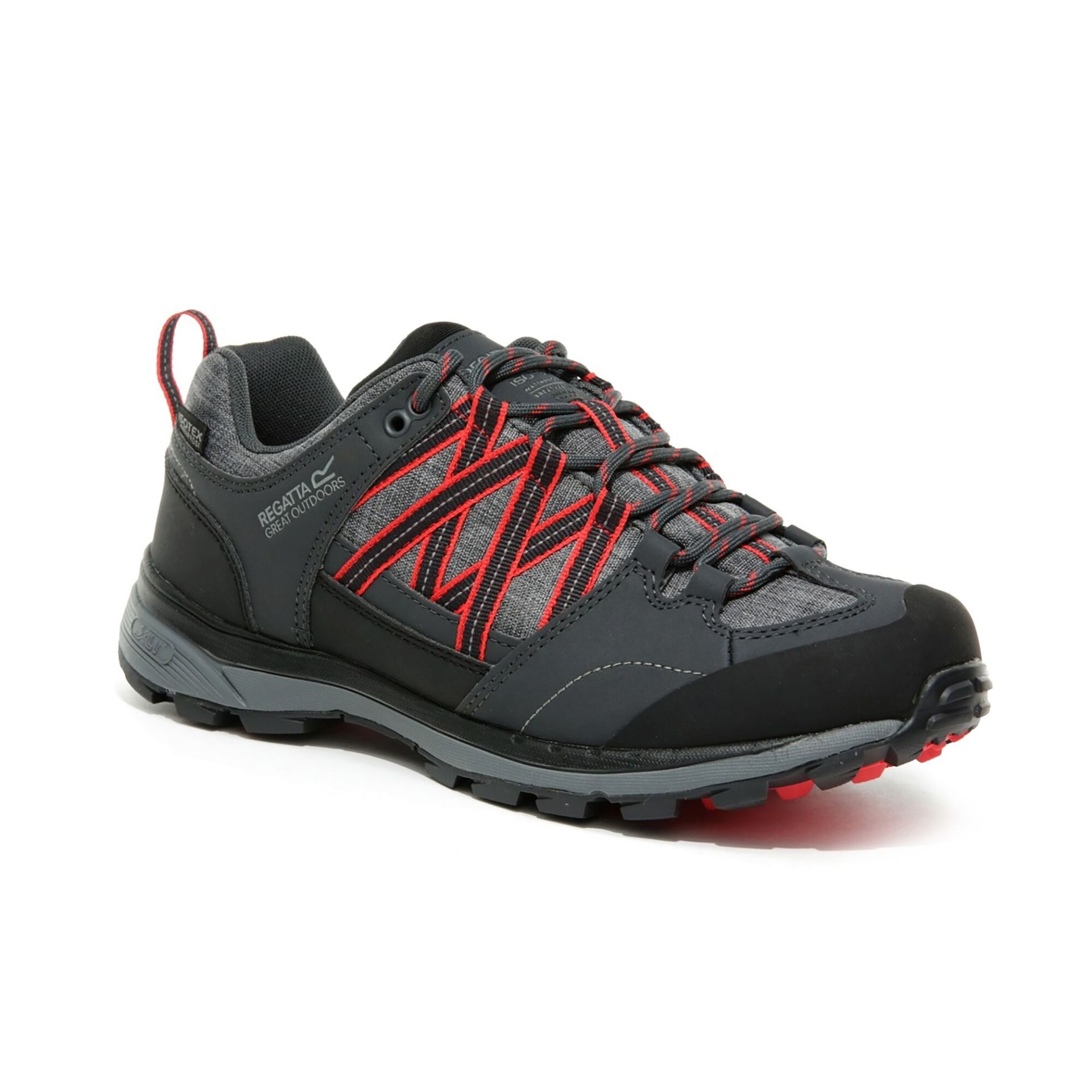 Regatta Damskie Buty Trekkingowe Lady Samaris Low II Szaro-czerwony, Rozmiar: 39