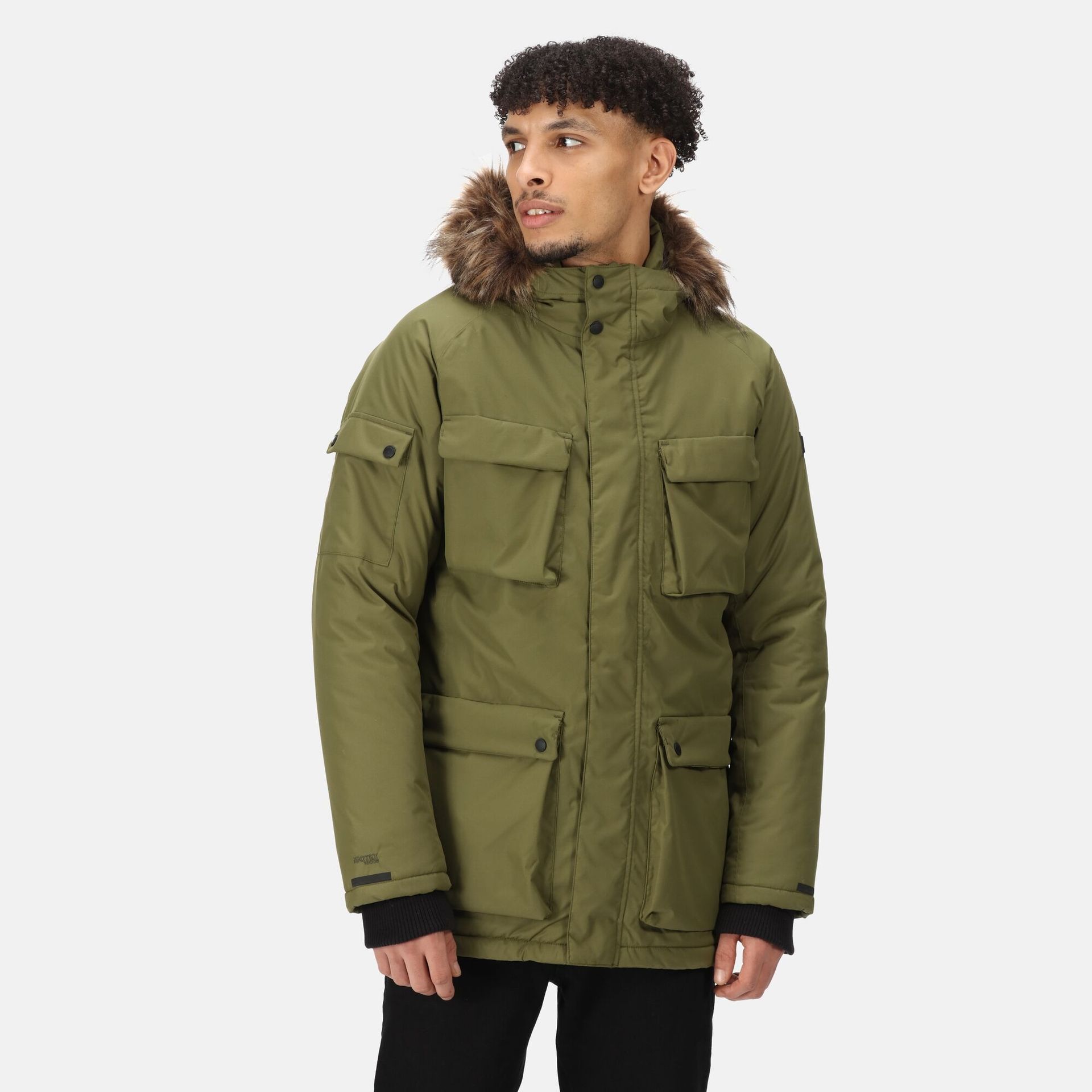 Regatta Męska Kurtka Zimowa Parka Aziel Zielony, Rozmiar: Xxxl
