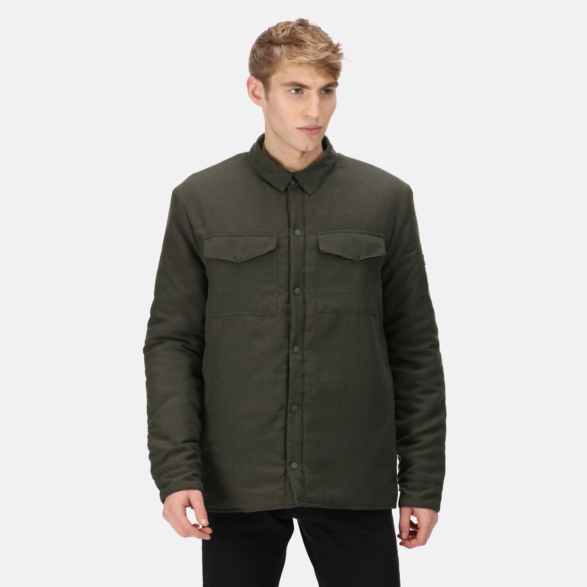 Regatta Męska Koszula Ocieplana Gawayne Ciemne Khaki, Rozmiar: Xxxl