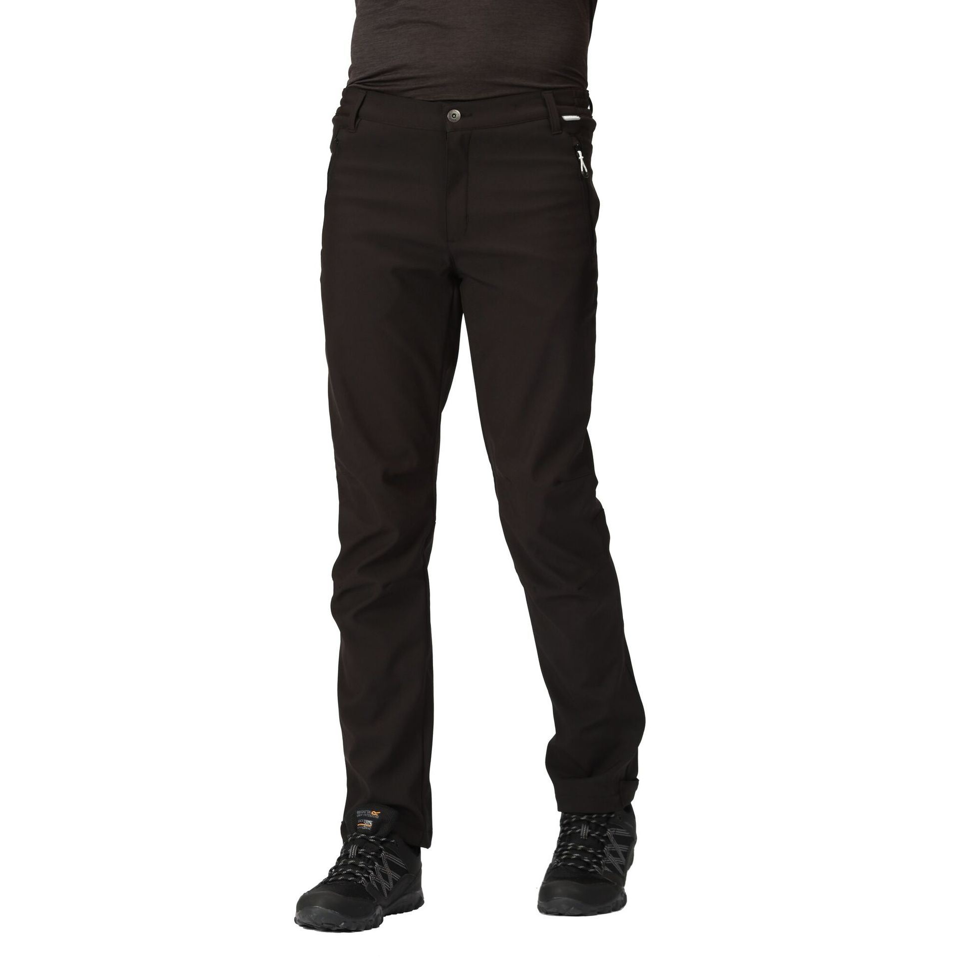 Regatta Męskie Spodnie Trekkingowe Softshell Geo II Czarny, Rozmiar: one Size