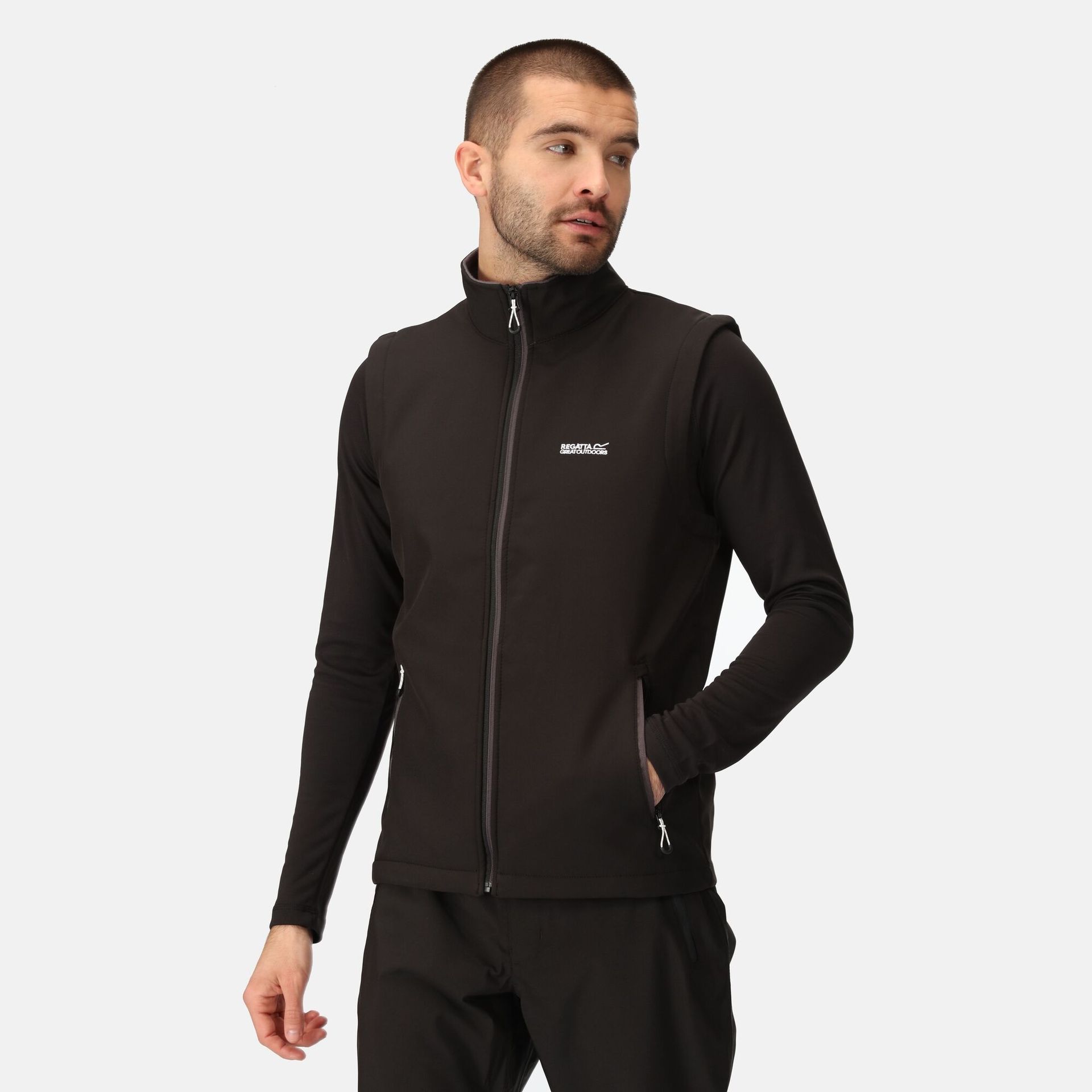 Regatta Męska Kamizelka Softshell Bradwell Iii Czarny, Rozmiar: 5XL