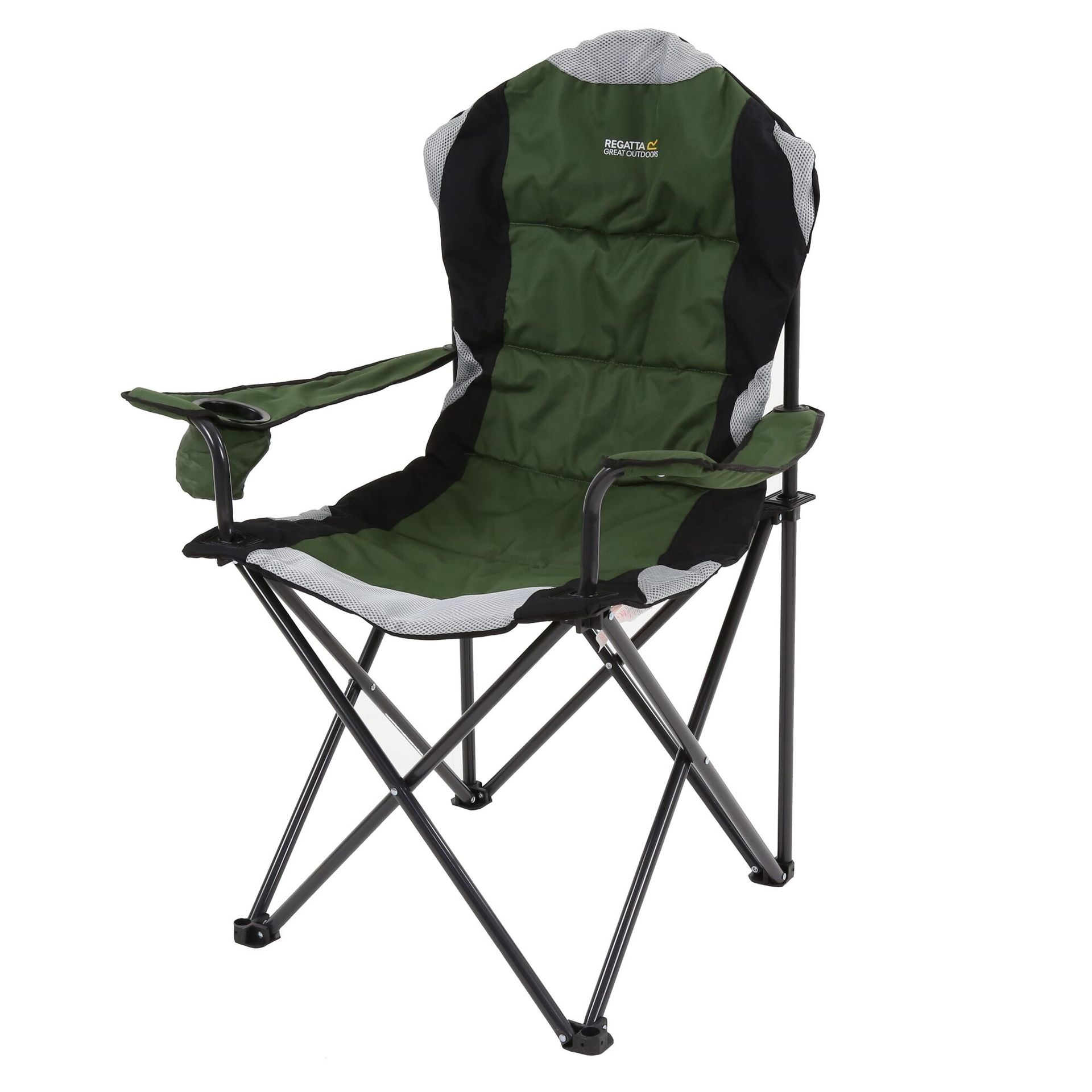 Regatta Krzesło Turystyczne Kruza Chair 110x90x56cm Zielono-czarny, Rozmiar: one Size