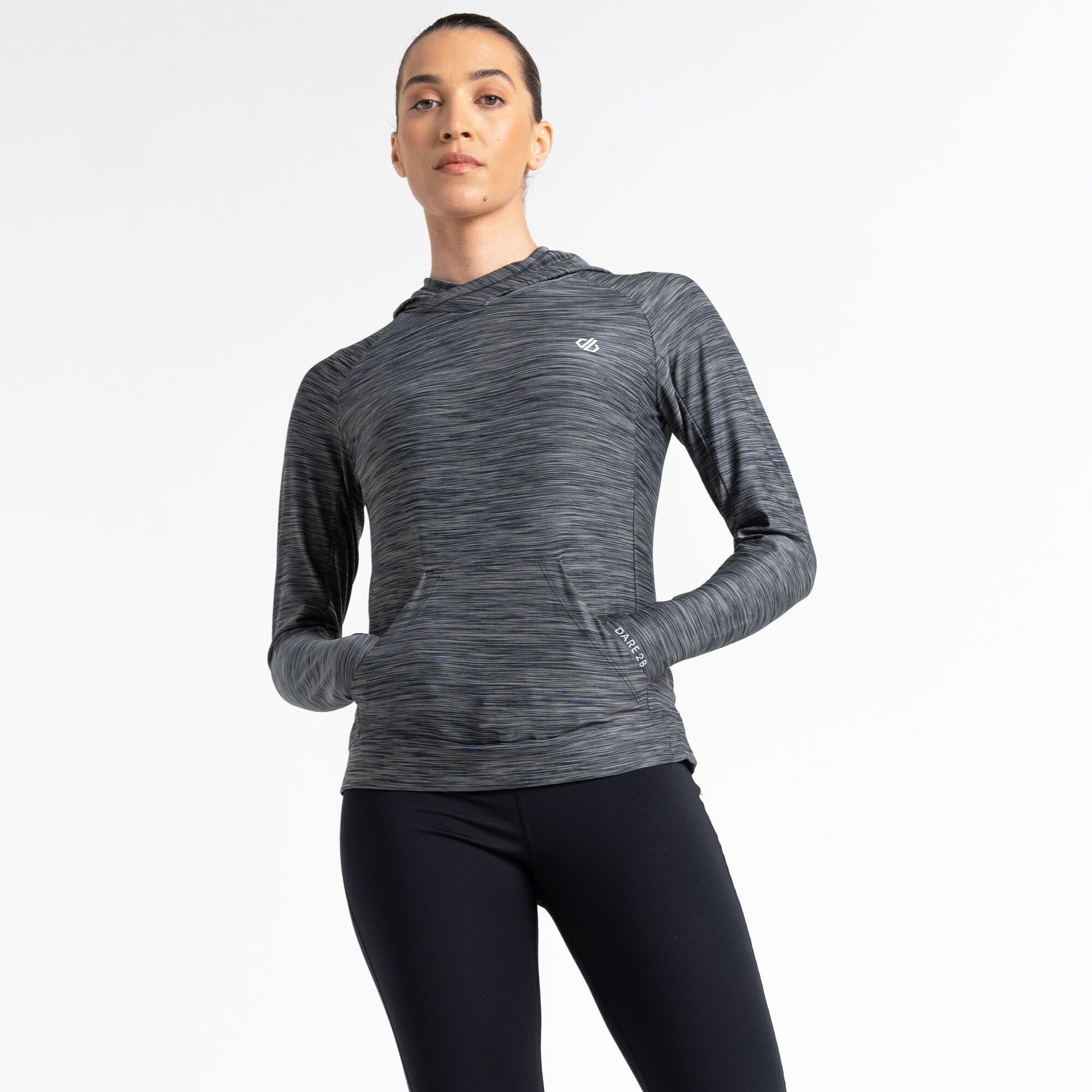Dare 2b - Damska Bluza z Kapturem Sprint Cty Szary, Rozmiar: 34