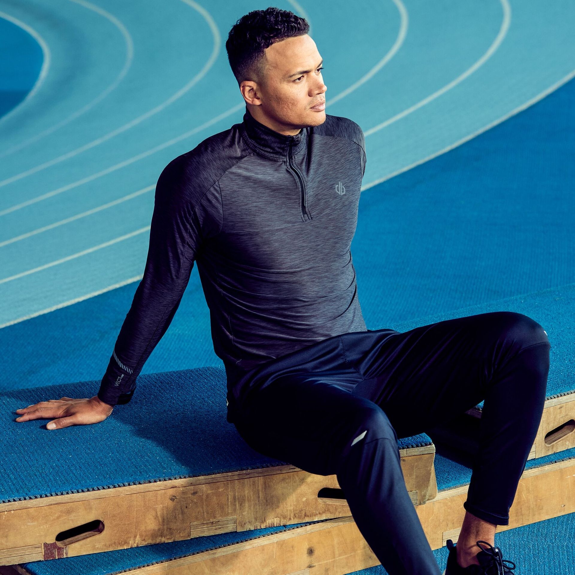 Dare 2b - Męskie Spodnie Sportowe Push Ahead Czarny, Rozmiar: Xxxl Reg