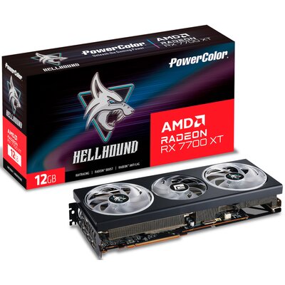 PowerColor Hellhound Radeon RX 7700 XT 12GB GDDR6 192bit RX7700XT 12GL/OC