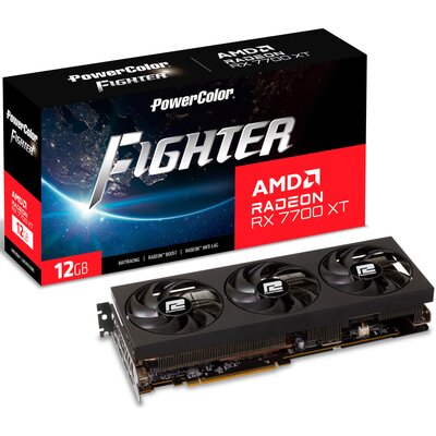 PowerColor Fighter Radeon RX 7700 XT 12GB GDDR6 192bit RX7700XT 12GF/OC