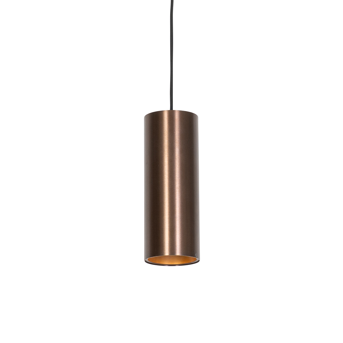 QAZQA Designerska lampa wisząca ciemny brąz - Tubo