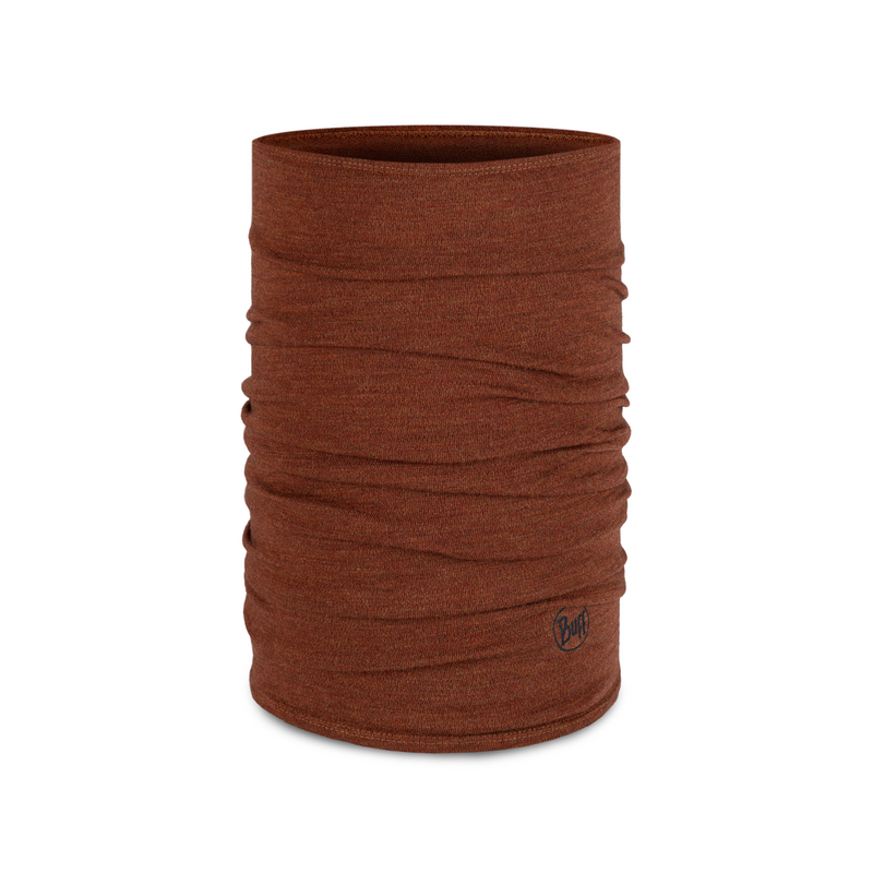 Chusta wielofunkcyjna z wełny merynosów Buff Merino Midweight Melange Cinnamon
