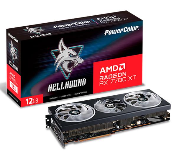 PowerColor Hellhound Radeon RX 7700 XT 12GB GDDR6 192bit RX7700XT 12GL/OC