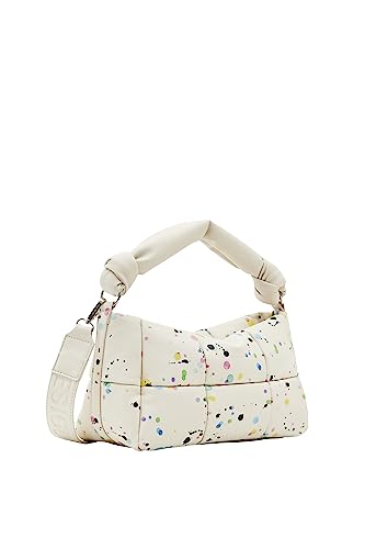 Desigual Women's BOLS_SPLATTER23 Puffy Ren, biały, biały