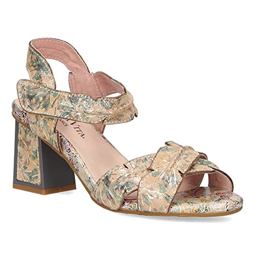 LAURA VITA Hackio 03, sandały damskie, złoty, 39 EU