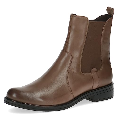 Caprice Damskie botki 9-26406-41 płaskie sznurowane, Taupe Nappa, 41 EU