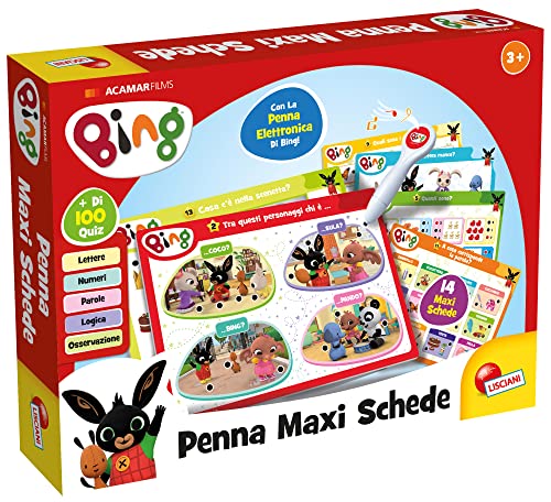 Lisciani Giochi Bing Długopis Maxi Karta, Wielobarwny, 100422