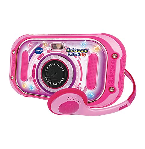 VTech Kidizoom Touch 5.0 Cyfrowy aparat fotograficzny dla dzieci różowy wersja hiszpańska (80-163557)