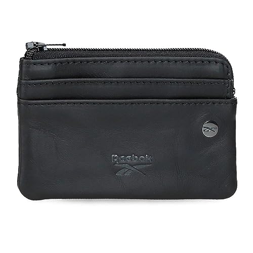 Reebok Switch Portfel Czarny 11x7x1,5 cms Skóra, czarny, Talla única, portmonetka