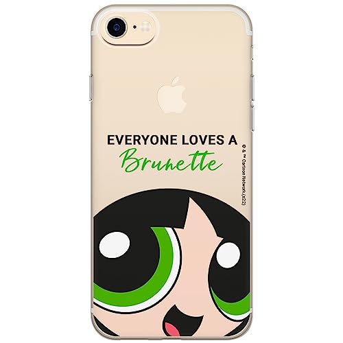 ERT GROUP etui na telefon Iphone 7/8/ SE 2/ SE 3, case oryginalny i oficjalnie licencjonowany przez The Powerpuff Girls, wzór The Powerpuff Girls 013, plecki z TPU częściowo przeźroczyste