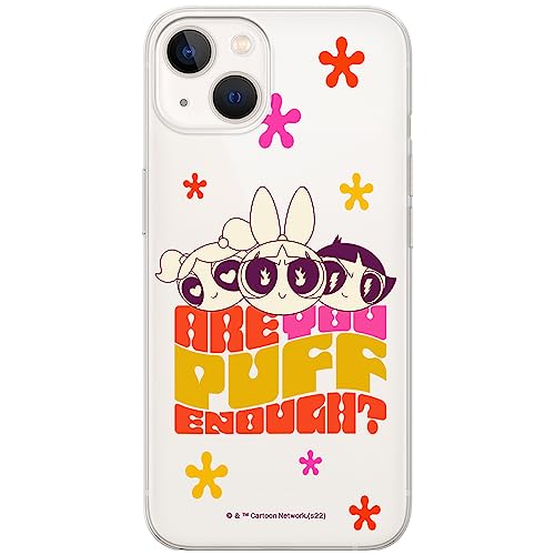 ERT GROUP etui na telefon Iphone 13, case oryginalny i oficjalnie licencjonowany przez The Powerpuff Girls, wzór The Powerpuff Girls 043, optymalnie dopasowane, plecki z TPU częściowo przeźroczyste