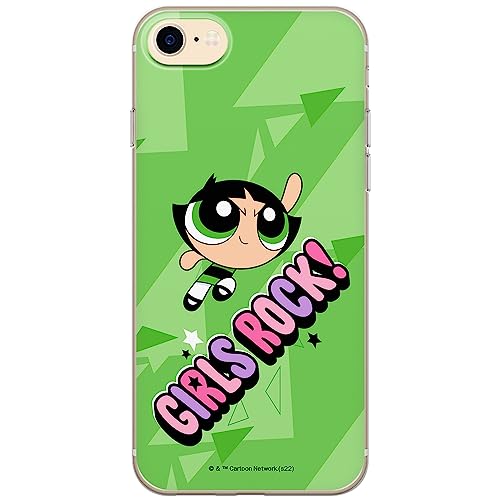 ERT GROUP etui na telefon Iphone 7/8/ SE 2/ SE 3, case oryginalny i oficjalnie licencjonowany przez The Powerpuff Girls, wzór The Powerpuff Girls 046, optymalnie dopasowane, plecki z TPU