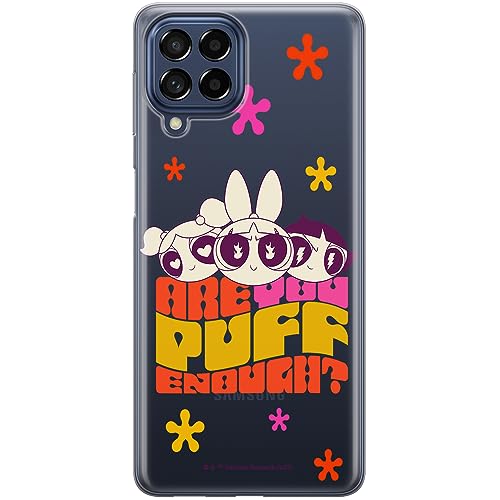 ERT GROUP etui na telefon Samsung M53 5G, case oryginalny i oficjalnie licencjonowany przez The Powerpuff Girls, wzór The Powerpuff Girls 043, plecki z TPU częściowo przeźroczyste